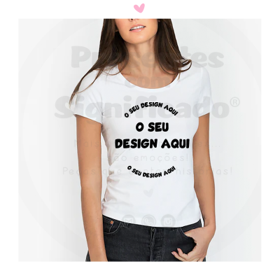T-shirt senhora personalizada (slim fit)