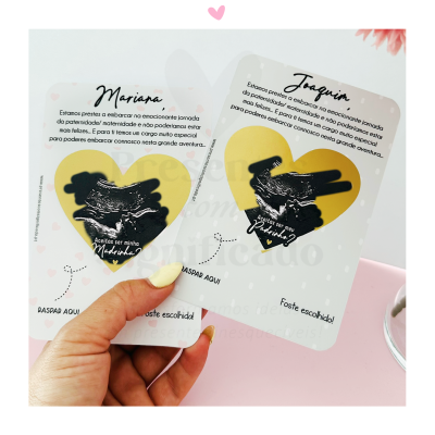 Convite Raspadinha (Bebé a chegar c/ foto ou eco)