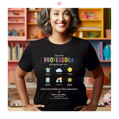 T-shirt Professora (especial agradecimento)