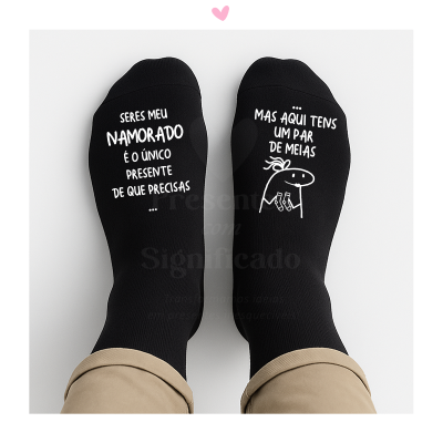 Meias Flork - Seres meu XXX é o único presente de que precisas... mas aqui tens um par de meias!