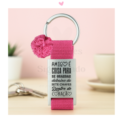 Porta-chaves fita nylon