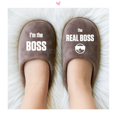 Chinelos de criança taupe personalizados