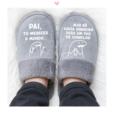 Chinelos de homem cinzentos personalizados (sola EVA/espuma)