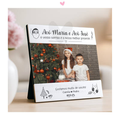 Moldura quadrada 13,5cm (design especial Natal)