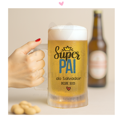 Caneca de cerveja - Super Pai do/a...