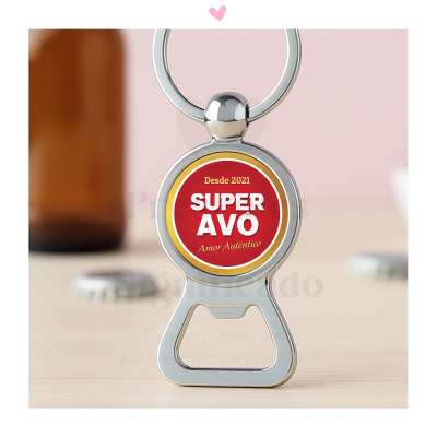 Abre-caricas - Super-Avô - Amor autêntico desde xxx