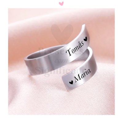 Anel espiral personalizado