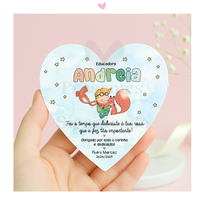 Íman coração 10cm - Principezinho