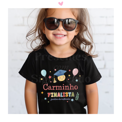 T-shirt criança finalista (design colorido)