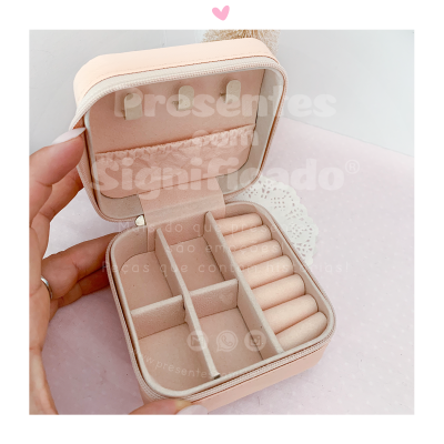 Mini Guarda-jóias cor pêssego
