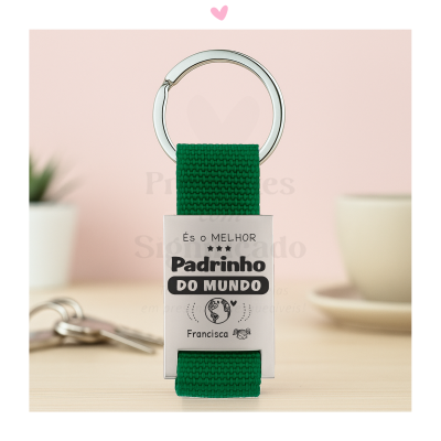 Porta-chaves fita nylon