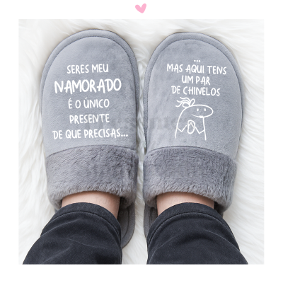 Chinelos de homem cinzentos personalizados (sola EVA/espuma)