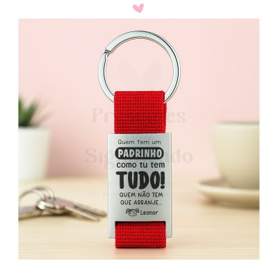 Porta-chaves fita nylon