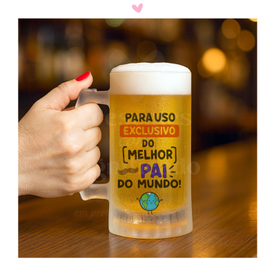 Caneca de cerveja - Para uso exclusivo do melhor Pai do Mundo