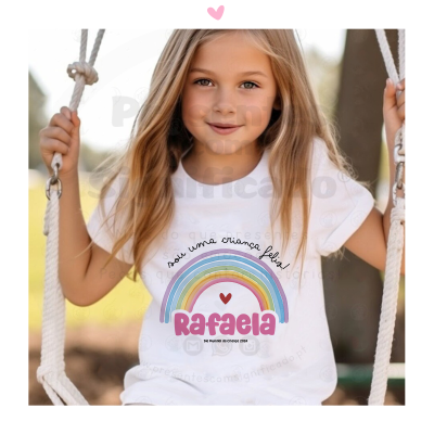 T-shirt Dia da Criança - Sou uma criança feliz