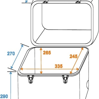 ROADINGER Record Case ALU Maxi Booking, rounded