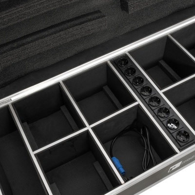 ROADINGER Flightcase 8x AKKU UP-4 QuickDMX with charging function