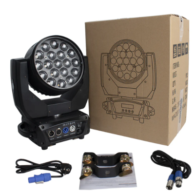 Preset 19x15W LED Wash Zoom Moving Head Light RGBW