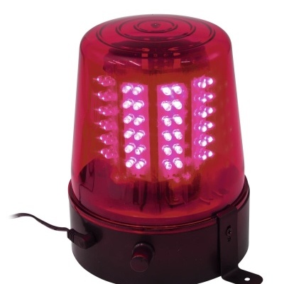 Luz de sinalização tipo farol vermelho com LEDs rosa
