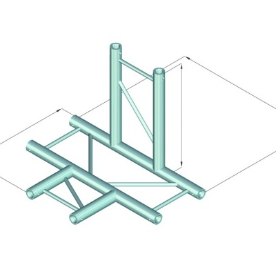 ALUTRUSS DECOLOCK DQ2-SPAT42H 4-way crosspiece bk