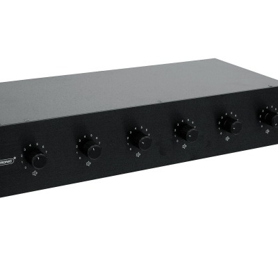 OMNITRONIC PA 6-Zone Stereo Vol Cont 5W bk