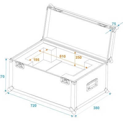 ROADINGER Flightcase SL-160/SL-350