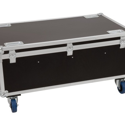 ROADINGER Flightcase 8x LED IP PAR 7x8W QCL/7x9W SCL with wheels