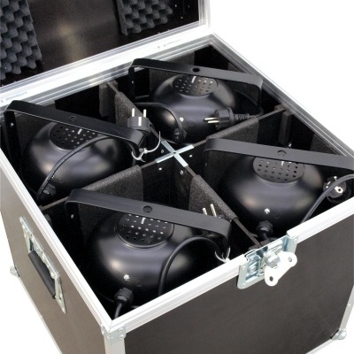 ROADINGER Flightcase 4x PAR-64 Spot long