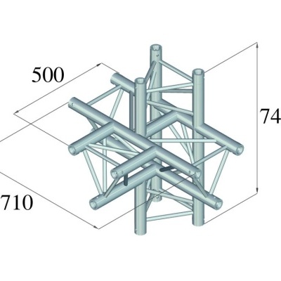 ALUTRUSS TRILOCK 6082AT-51 5-Way Piece \/