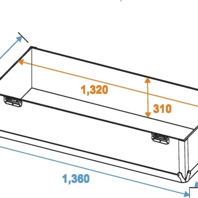ROADINGER Flightcase 2x LCD ZL50