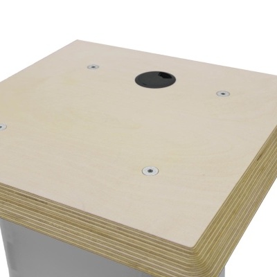 ALUTRUSS Wooden Panel 490x490x30mm cable bushing