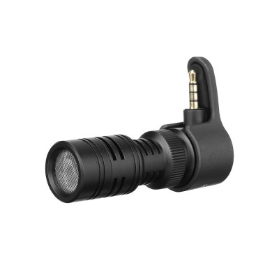 Saramonic SmartMic+ - Directional condenser microphone for mobile device, 3.5 mm mini-jack connector, 3.5 mm TRRS headphone connector