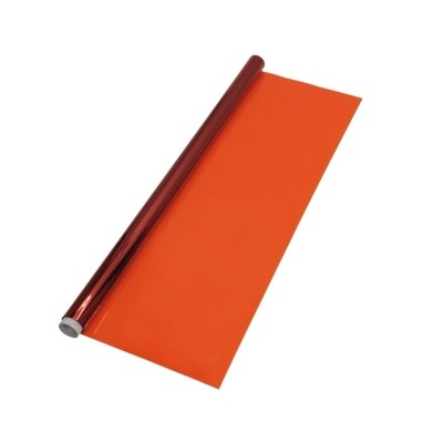 Rolo de papel autocolante laranja brilhante