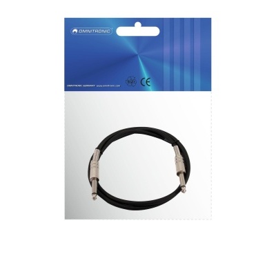 OMNITRONIC Jack cable 6.3 mono 1.5m bk