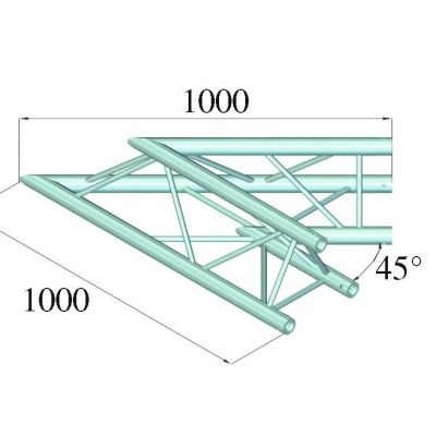 ALUTRUSS TRILOCK E-GL33 C-19 2-Way Corner 45°