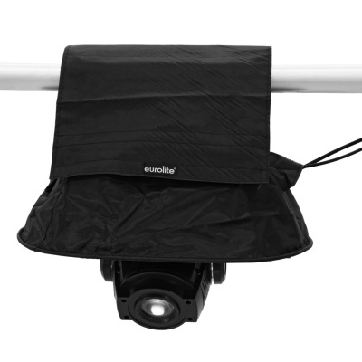 Suporte de iluminação com capa protetora preta e texto EUROLITE