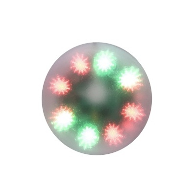 Luz redonda decorativa com LEDs em padrão circular