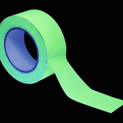 Rolo de fita adesiva verde fluorescente