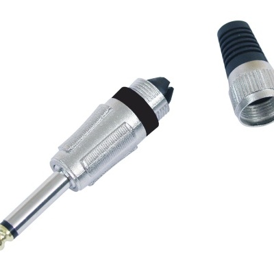 OMNITRONIC Jack plug 6.3 mono bk ROAD 10x