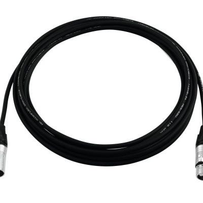 PSSO DMX cable XLR 3pin 1.5m bk Neutrik