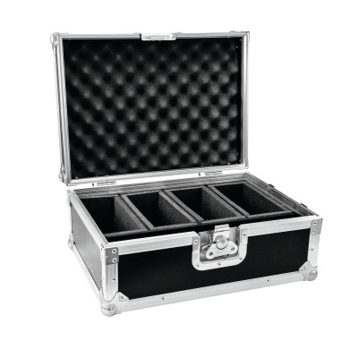 ROADINGER Flightcase 4x AKKU Flat Light Series