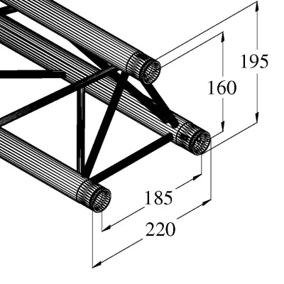 ALUTRUSS DECOLOCK DQ3-S750 3-Way Cross Beam bk