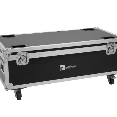 ROADINGER Flightcase 8x AKKU IP PAR 7 QCL WDMX with charging function