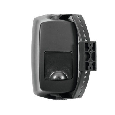 Sensor de movimento preto com suporte ajustável