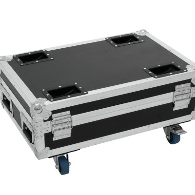 ROADINGER Flightcase 4x AKKU BAR-6 Glow QCL Flex QuickDMX with charging function
