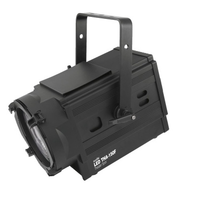 Projetor LED TME-150F preto com suporte ajustável