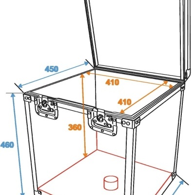 ROADINGER Flightcase Mirror Ball 40cm ROADINGER Flightcase Mirror Ball 40cm