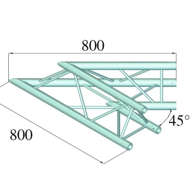 ALUTRUSS DECOLOCK DQ3-PAC19 2-Way Corner 45°