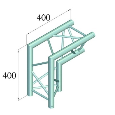 ALUTRUSS DECOLOCK DQ3-PAC25 2-Way Corner 90°