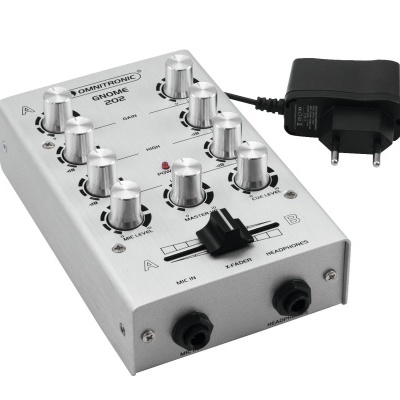 OMNITRONIC GNOME-202 Mini Mixer silver OMNITRONIC GNOME-202 Mini Mixer silver
